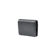 Black Love Moschino Wallet featuring a sleek black leather design for stylish organization