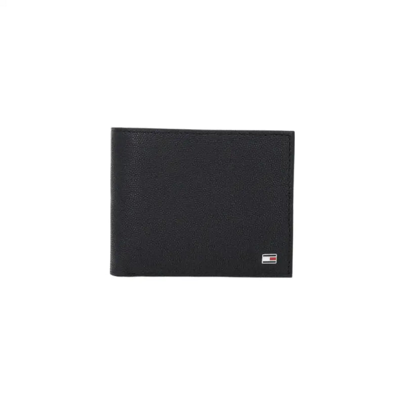 Open Black Leather Wallet showcasing its sleek design and premium material