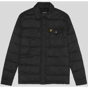 Schwarze Stepphemdjacke mit stilvollem Steppdesign und vielseitigen Tragemöglichkeiten