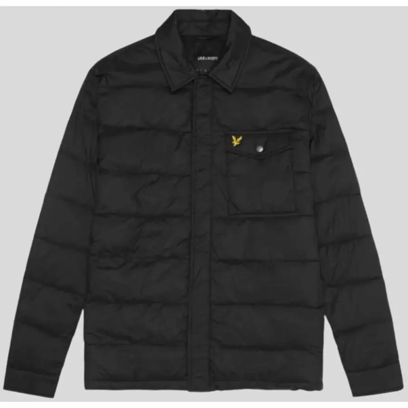 Black Quilted Shirt Jacket featuring a stylish quilted design and versatile wearability