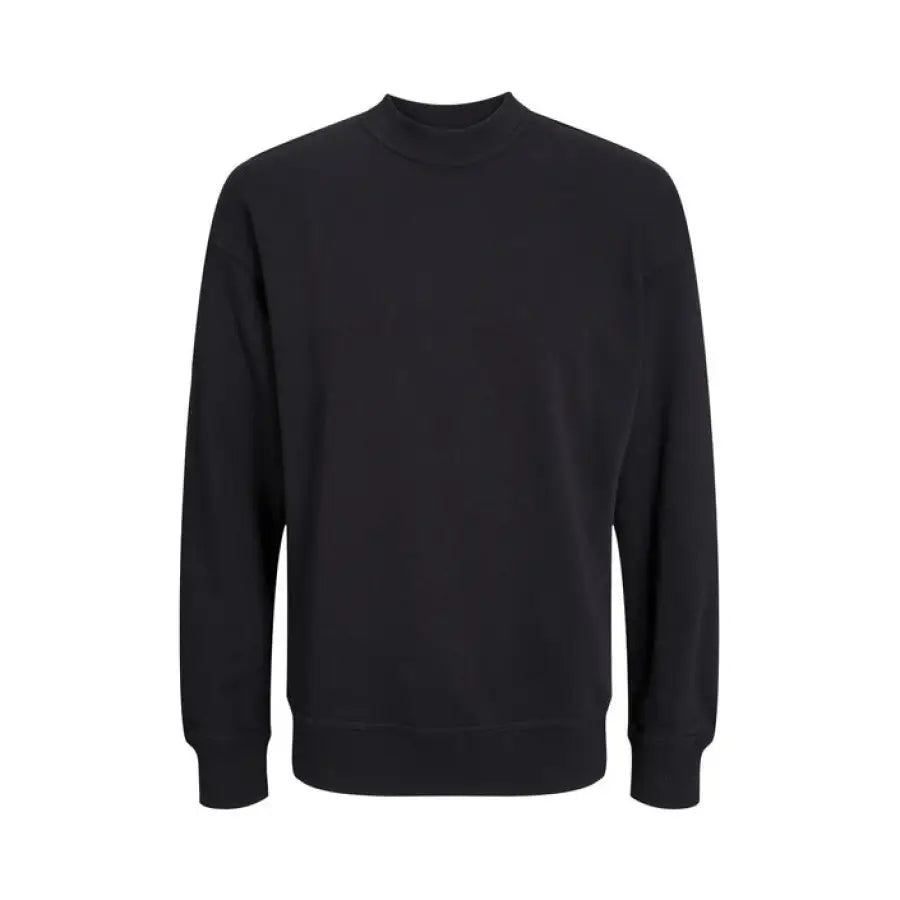 Jack & Jones black sweatshirt mock collar urban style clothing