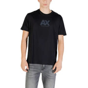 Black AX Logo T Shirt with sleek design and minimalist style