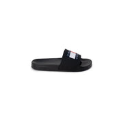 Black Tommy Hilfiger slide sandal from Tommy Hilfiger Jeans Women’s White Slip-On Slippers Size 2