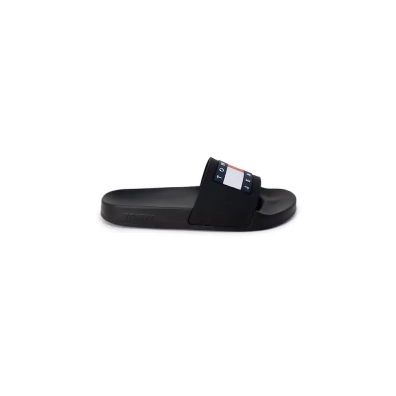 Black Tommy Hilfiger slide sandal from Tommy Hilfiger Jeans Women’s White Slip-On Slippers Size 2