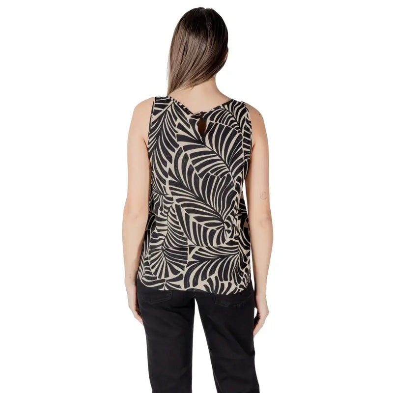 Black Viscose Tank Top for Women