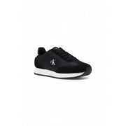 Black and white Calvin Klein sneakers with suede-like finish for women
