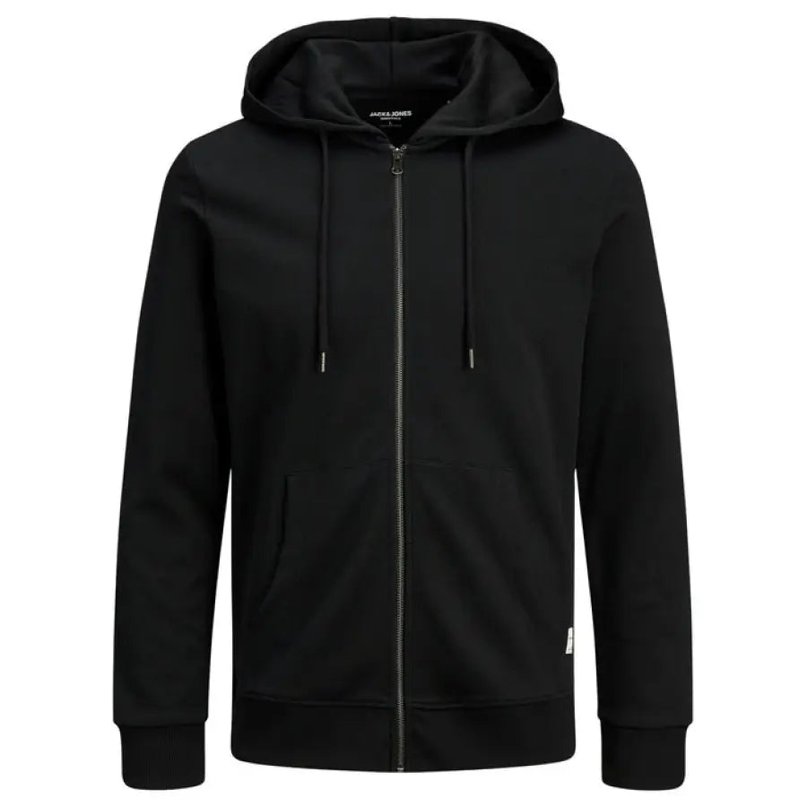 Jack & Jones black zip hoodie, urban style clothing for men