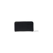 Black zippered wallet with sleek design and secure zipper closure