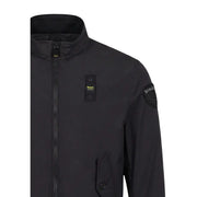 Black Blauer men blazer made in USA featuring a classic tailored design ideal for formal or business wear