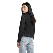 Blauer women black bomber jacket with sleek modern design and subtle stitching details for stylish outerwear