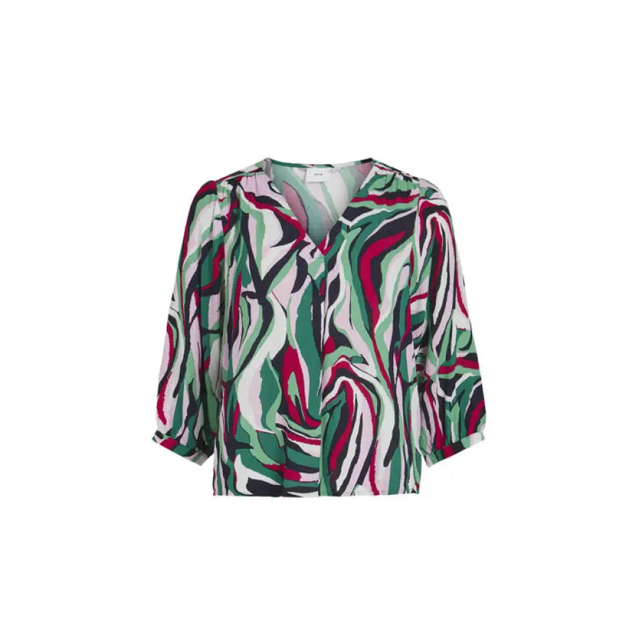 Vila Clothes Women’s Blouse - Colorful Printed Blouse for Urban Style