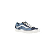 Blue patterned Vans Women Sneakers in leather, showcasing a stylish design
