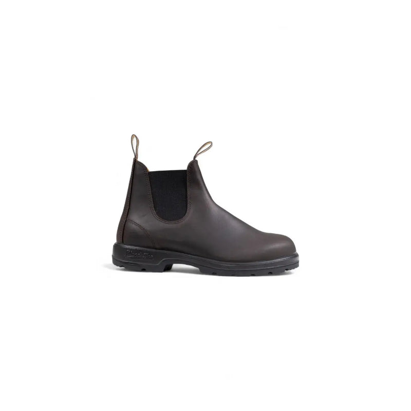 Blundstone Herren-Lederstiefel in Braun mit dunkelbraunem Chelsea-Design und schwarzer Gummisohle für Herbst und Winter