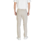 Men’s beige polyester chino trousers from Boss Men for fall and winter fashion