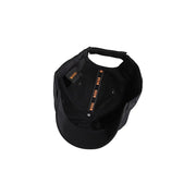 Black Hugo Boss baseball cap with orange interior branding made of 100% cotton for spring summer accessory