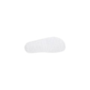 White rubber sole with textured ribbed pattern for grip on boss men slippers white logo print pvc spring summer