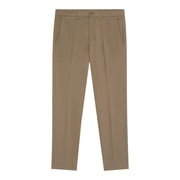Boss men trousers beige chino trousers with sleek tailored fit and subtle pleats down the front