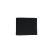 Black leather Boss men wallet with neat stitching along the edges showcasing premium craftsmanship