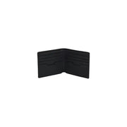 Black leather bi-fold Boss men wallet featuring multiple card slots for organized everyday use