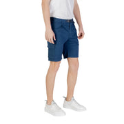 Boss Shorts 50534196 Cargoshorts für Herren in Marineblau mit mehreren Taschen und Gürtel, Vorderansicht