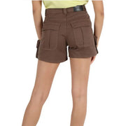 Brown cargo shorts displayed in a product image showing durable men’s casual wear