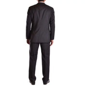 Schwarzer Burberry Herrenanzug aus Nadelstreifen-Wollmohair in elegantem, tailliertem Design für IT-Größen