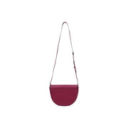 Calvin Klein bordeaux polyurethane shoulder bag for women in sleek burgundy leather with minimalist design and adjustable strap