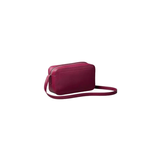 Calvin Klein Bordeaux polyurethane zip crossbody bag in burgundy leather