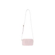 Calvin Klein Bordeaux pink polyurethane zip crossbody bag with ck logo