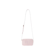 Calvin Klein Bordeaux pink polyurethane zip crossbody bag with ck logo
