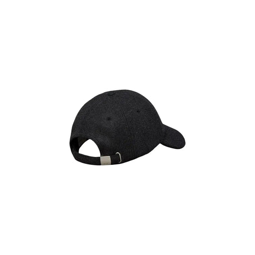 Calvin Klein cap for men in black with silver-toned adjustable strap, back view