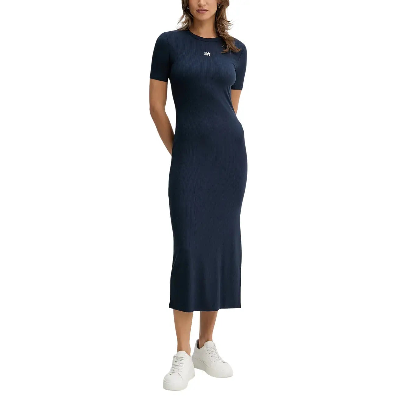 ck dresses women Calvin Klein Jeans Bordeaux Modal Dress for 94% Polyester ombre maxi dress Off-Shoulder Long-Sleeve Maxi Dress Color:Black & Gold