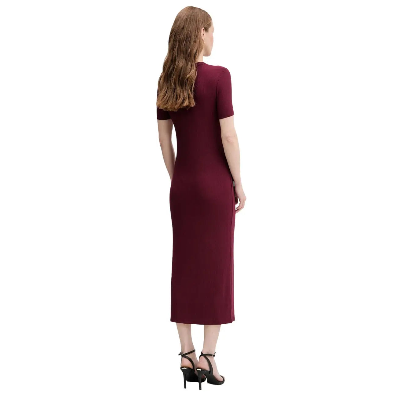 Calvin Klein Bordeaux Modal Dress Women