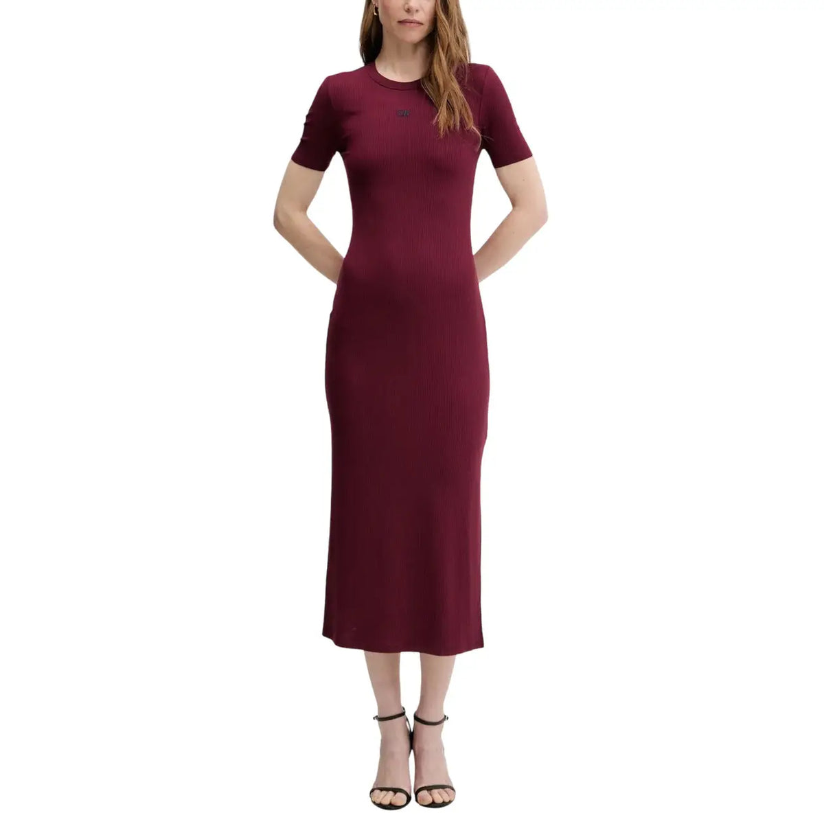 Calvin Klein Bordeaux Modal Dress Women