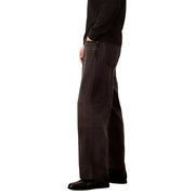 Calvin Klein Jeans men baggy jeans black lyocell viscose with dark gray wide-leg denim and relaxed fit