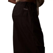Black calvin klein jeans men cotton nylon cargo pants with relaxed fit and multiple pockets