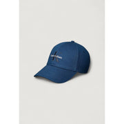 Blue Calvin Klein Jeans baseball cap made of organic cotton with embroidered logo in one size for men