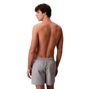 Calvin Klein Jeans men grey polyester swim shorts with elastic waistband and side pocket medium size