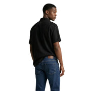 Calvin Klein Jeans men shirt black short-sleeved button-up made from premium cotton for casual wear