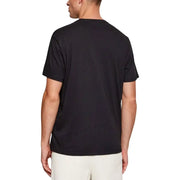 Calvin Klein Jeans hommes T-shirt présentant un modèle à manches courtes et col rond noir en tissu de coton doux