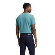 Calvin Klein Jeans Männer t-shirt Türkisfarbenes, kurzärmeliges T-Shirt mit Rundhalsausschnitt aus weichem Baumwollstoff