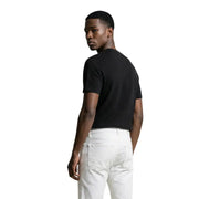 Calvin Klein Jeans Männer t-shirt mit schwarzem, strukturiertem Kurzarmdesign für lässige Kleidung