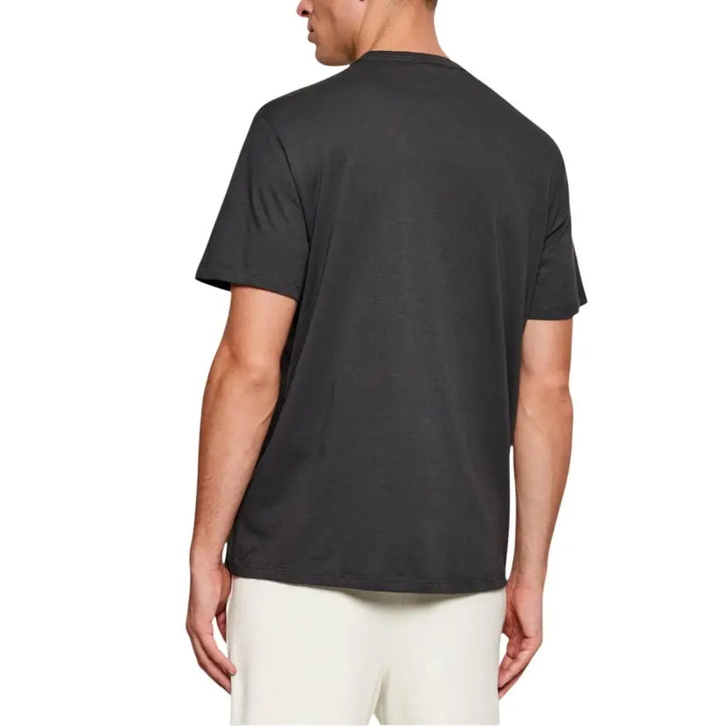 Calvin Klein Jeans men t-shirt in black short-sleeved crew neck cotton for casual wear