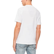 Weißer Baumwoll-Rundhalsausschnitt t-shirt mit kurzen Ärmeln von Calvin Klein Jeans für Herren