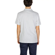 Calvin klein jeans men’s classic white polo shirt with short sleeves classic collar and 100 percent cotton fabric
