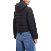 Calvin Klein Jeans schwarze gesteppte Damen-Pufferjacke mit Kapuze