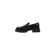 Calvin Klein Jeans black leather platform loafer for women