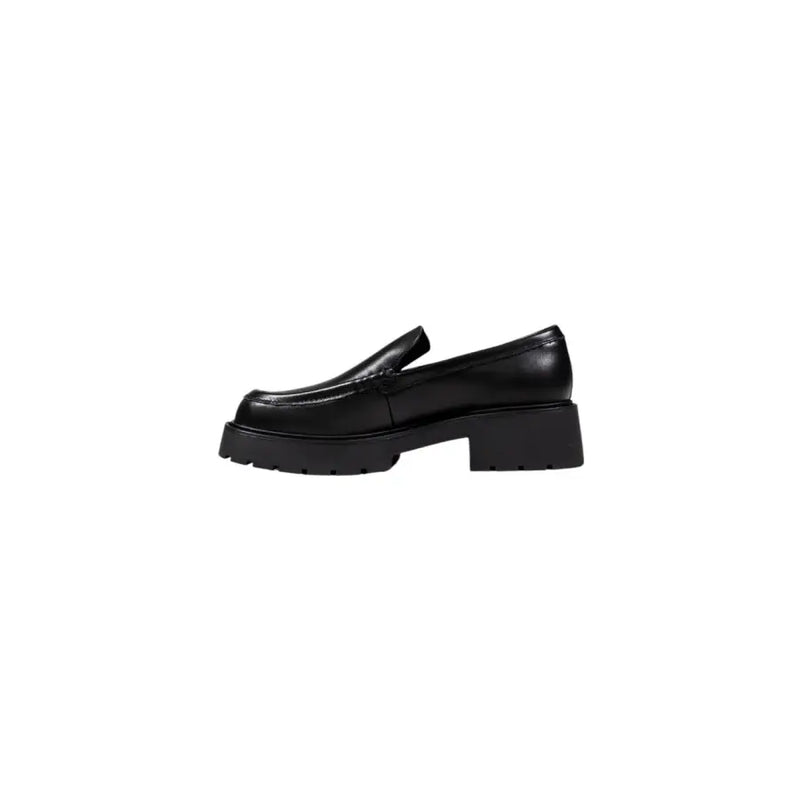 Calvin Klein Jeans black leather platform loafer for women