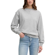 Calvin Klein Jeans womens light gray cotton crewneck sweatshirt