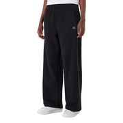Calvin Klein black wide-leg cotton sweatpants with logo patch